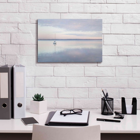 Image of 'Sailboat in Bellingham Bay I' by Alan Majchrowicz,Giclee Canvas Wall Art,18x12