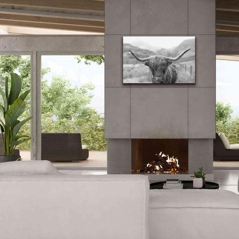 Image of 'Scottish Highland Cattle III Neutral Crop' by Alan Majchrowicz,Giclee Canvas Wall Art,40x26