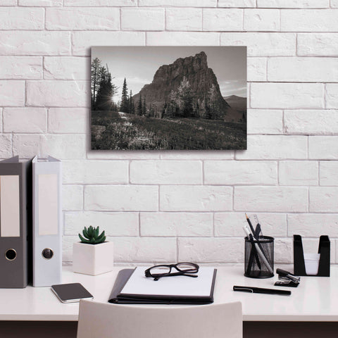 Image of 'Boulder Pass Glacier National Park BW' by Alan Majchrowicz,Giclee Canvas Wall Art,18x12