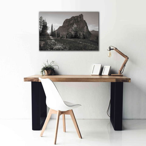 Image of 'Boulder Pass Glacier National Park BW' by Alan Majchrowicz,Giclee Canvas Wall Art,40x26