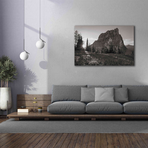 Image of 'Boulder Pass Glacier National Park BW' by Alan Majchrowicz,Giclee Canvas Wall Art,60x40