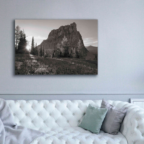 Image of 'Boulder Pass Glacier National Park BW' by Alan Majchrowicz,Giclee Canvas Wall Art,60x40