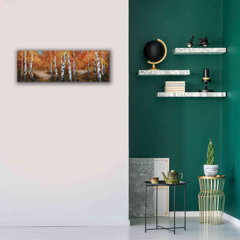 Image of 'Autumn Birch II' by Art Fronckowiak, Giclee Canvas Wall Art,36x12