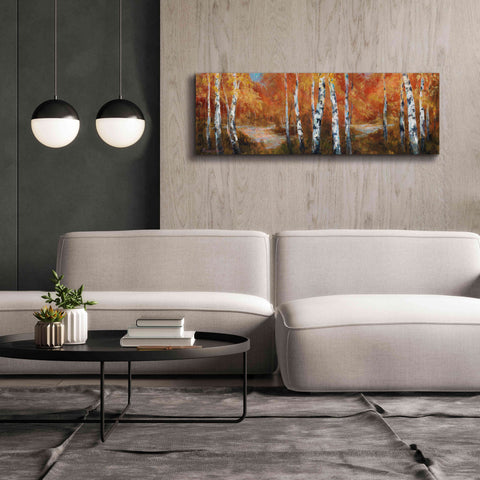 Image of 'Autumn Birch II' by Art Fronckowiak, Giclee Canvas Wall Art,60x20