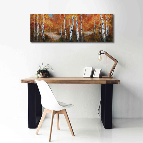 Image of 'Autumn Birch II' by Art Fronckowiak, Giclee Canvas Wall Art,60x20