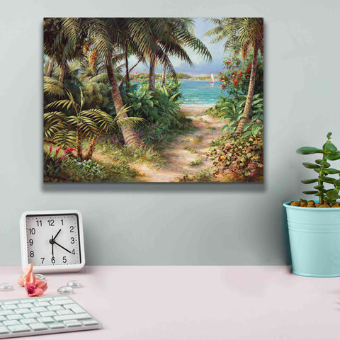Image of 'Bahama Sail' by Art Fronckowiak, Giclee Canvas Wall Art,16x12