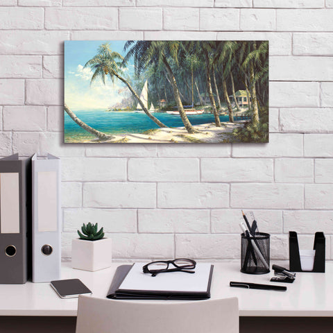 Image of 'Bali Cove' by Art Fronckowiak, Giclee Canvas Wall Art,24x12