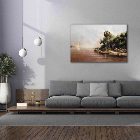 Image of 'Fisherman Landing' by Art Fronckowiak, Giclee Canvas Wall Art,60x40