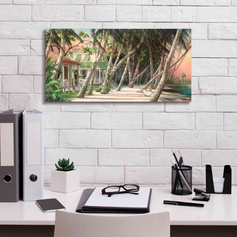 Image of 'Island House' by Art Fronckowiak, Giclee Canvas Wall Art,24x12