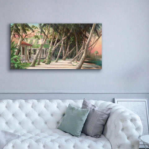 Image of 'Island House' by Art Fronckowiak, Giclee Canvas Wall Art,60x30