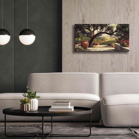 Image of 'Napa Patio' by Art Fronckowiak, Giclee Canvas Wall Art,40x20