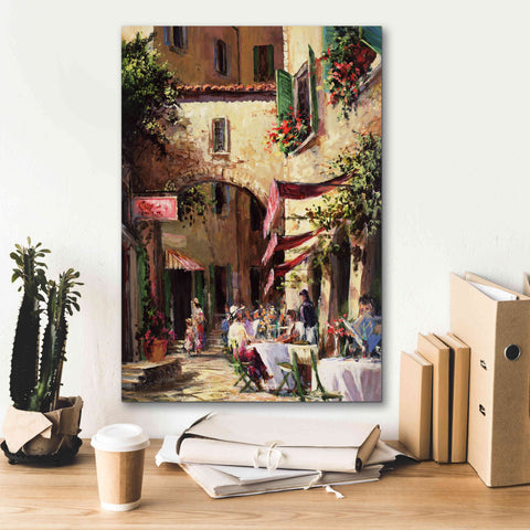 Image of 'Piazza' by Art Fronckowiak, Giclee Canvas Wall Art,18x26