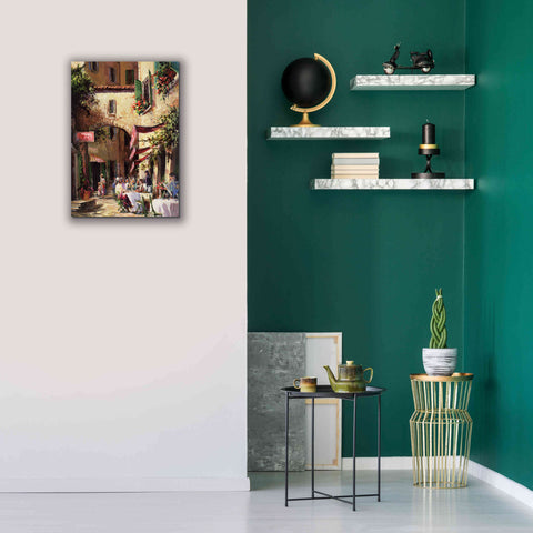 Image of 'Piazza' by Art Fronckowiak, Giclee Canvas Wall Art,18x26