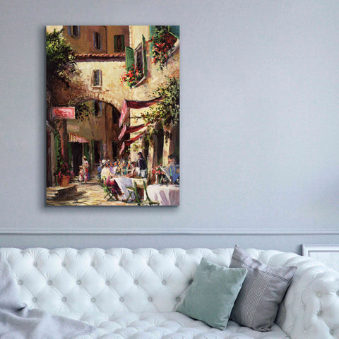 Image of 'Piazza' by Art Fronckowiak, Giclee Canvas Wall Art,40x54