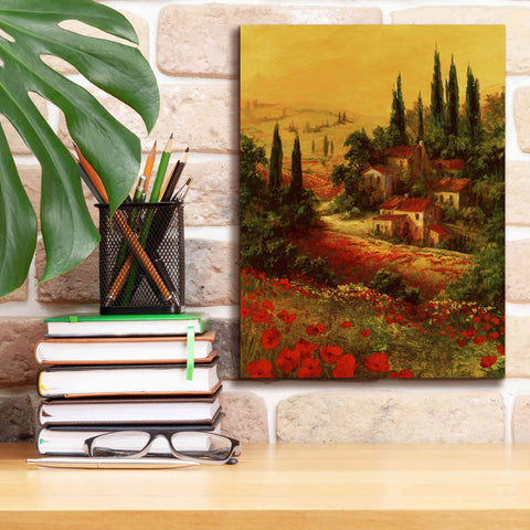 Image of 'Toscano Valley I' by Art Fronckowiak, Giclee Canvas Wall Art,12x16