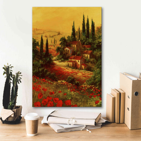 Image of 'Toscano Valley I' by Art Fronckowiak, Giclee Canvas Wall Art,18x26