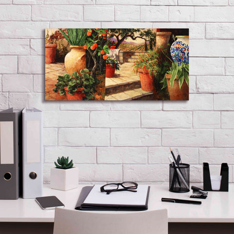 Image of 'Turo Tuscan Orange' by Art Fronckowiak, Giclee Canvas Wall Art,24x12