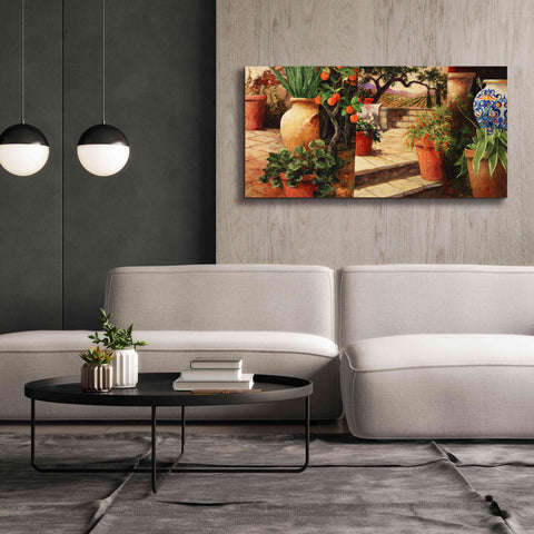 Image of 'Turo Tuscan Orange' by Art Fronckowiak, Giclee Canvas Wall Art,60x30
