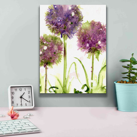 Image of 'Alliums' by Dawn Derman, Giclee Canvas Wall Art,12x16