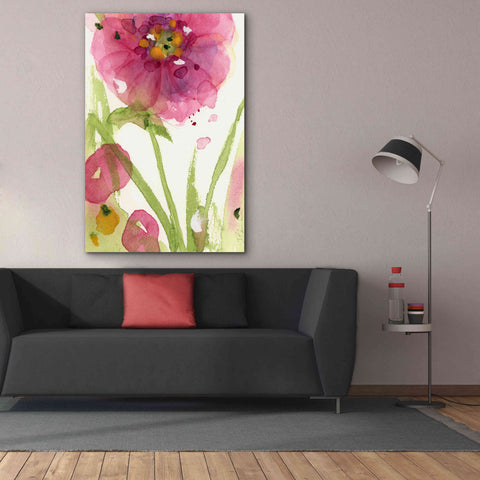 Image of 'Pink Wildflower' by Dawn Derman, Giclee Canvas Wall Art,40x60