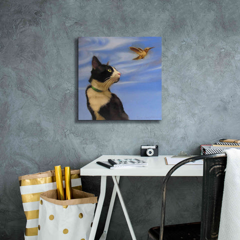 Image of 'Fly Away' by Diane Hoeptner, Giclee Canvas Wall Art,18x18