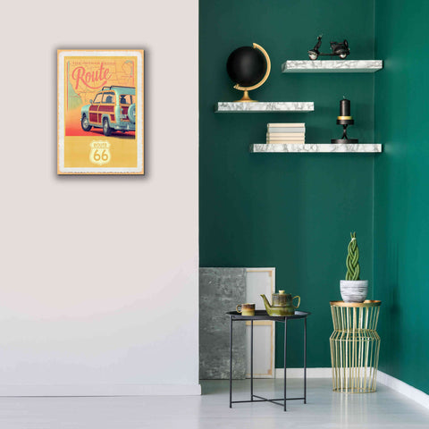 Image of 'Route 66 Vintage Travel' by Edward M. Fielding, Giclee Canvas Wall Art,18x26