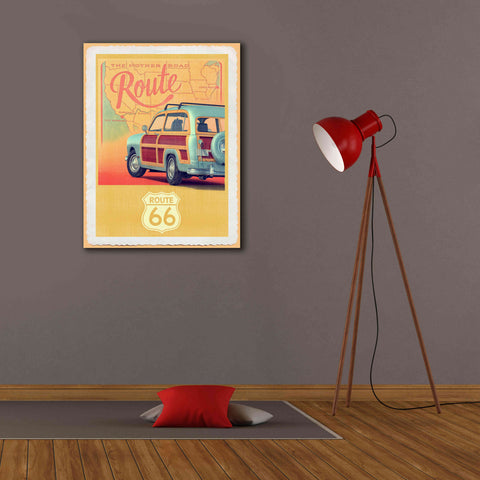 Image of 'Route 66 Vintage Travel' by Edward M. Fielding, Giclee Canvas Wall Art,26x34