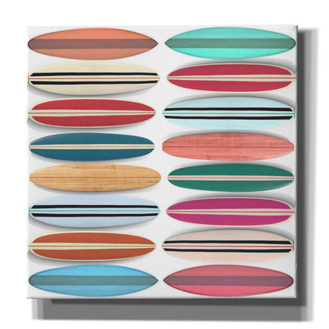 Image of 'Surfboard Pattern' by Edward M. Fielding, Giclee Canvas Wall Art
