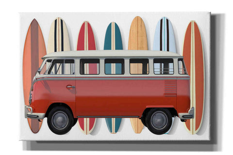 Image of 'Surfer Van' by Edward M. Fielding, Giclee Canvas Wall Art
