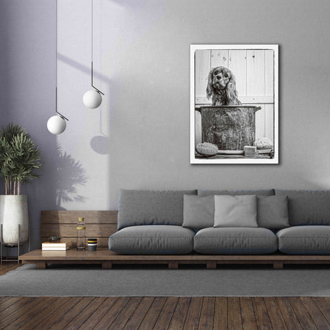 Image of 'Vintage Puppy Bath' by Edward M. Fielding, Giclee Canvas Wall Art,40x54