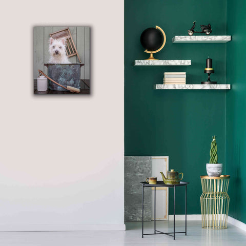 Image of 'Washing the Dog' by Edward M. Fielding, Giclee Canvas Wall Art,20x24