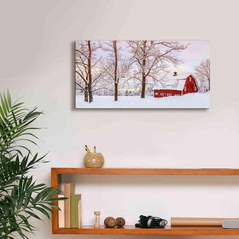 Image of 'Winter Arrives' by Edward M. Fielding, Giclee Canvas Wall Art,24x12