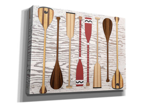 Image of 'Canoe Paddles & Oar' by Edward M. Fielding, Giclee Canvas Wall Art