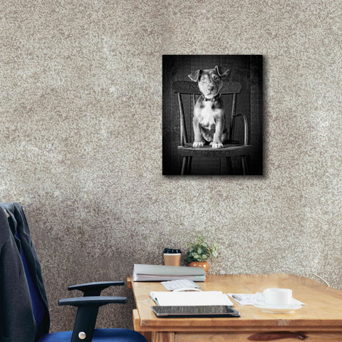Image of 'Mutt Black & White' by Edward M. Fielding, Giclee Canvas Wall Art,20x24