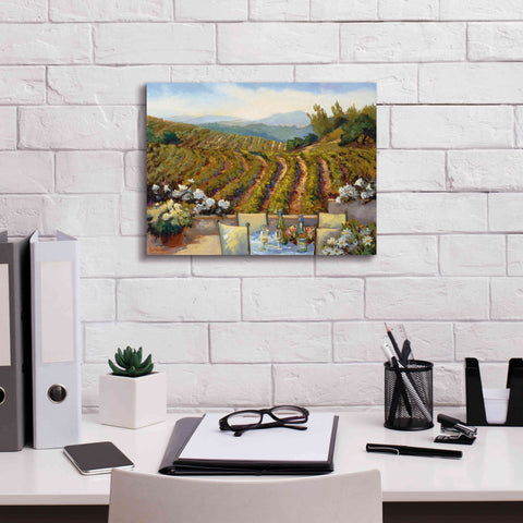 Image of 'Vineyards to Mount St. Helena' by Ellie Freudenstein, Giclee Canvas Wall Art,16x12