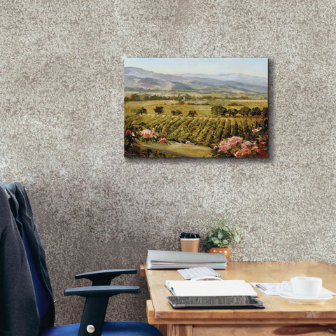 Image of 'Vineyards to Vaca Mountains' by Ellie Freudenstein, Giclee Canvas Wall Art,24x20