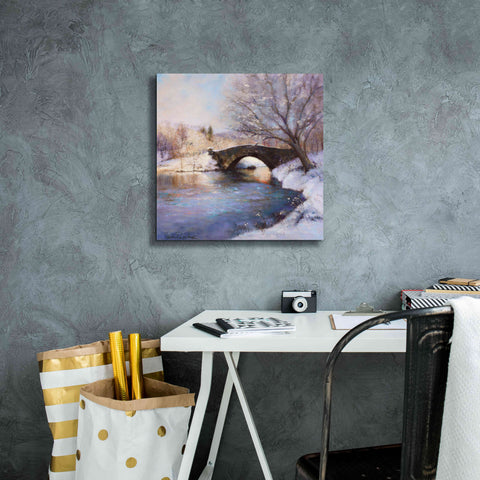 Image of 'Central Park Bridge' by Esther Engelman, Giclee Canvas Wall Art,18x18