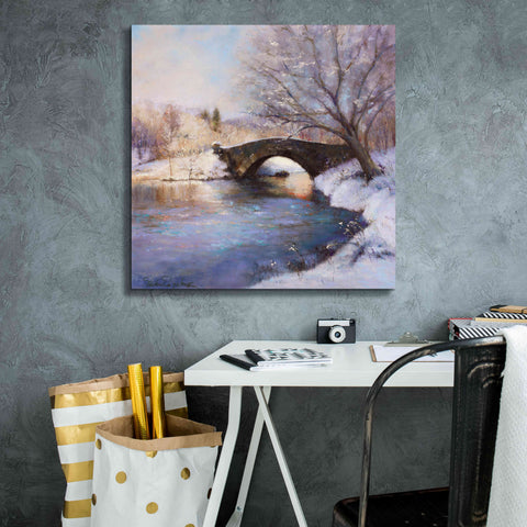Image of 'Central Park Bridge' by Esther Engelman, Giclee Canvas Wall Art,26x26