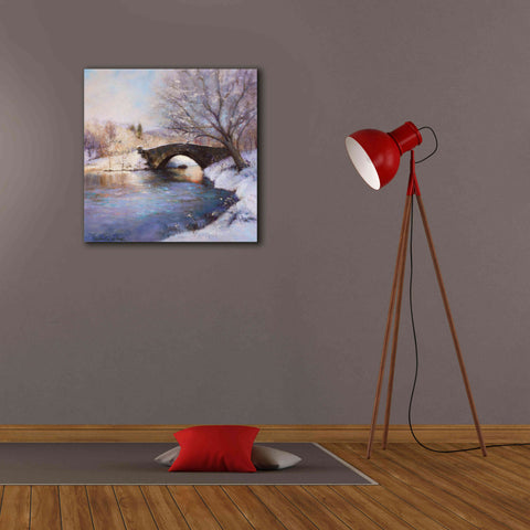 Image of 'Central Park Bridge' by Esther Engelman, Giclee Canvas Wall Art,26x26