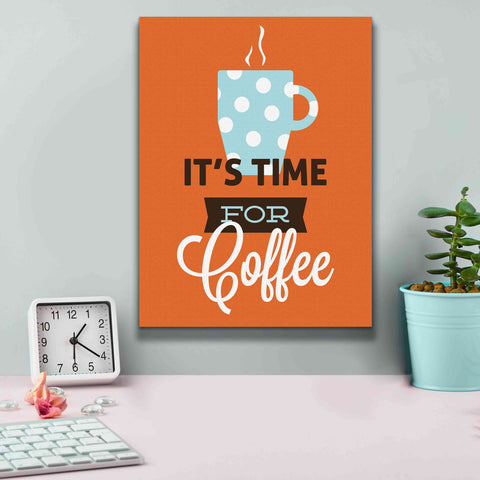 Image of 'Coffee Time (Orange)' by Genesis Duncan, Giclee Canvas Wall Art,12x16