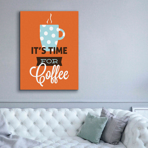 Image of 'Coffee Time (Orange)' by Genesis Duncan, Giclee Canvas Wall Art,40x54