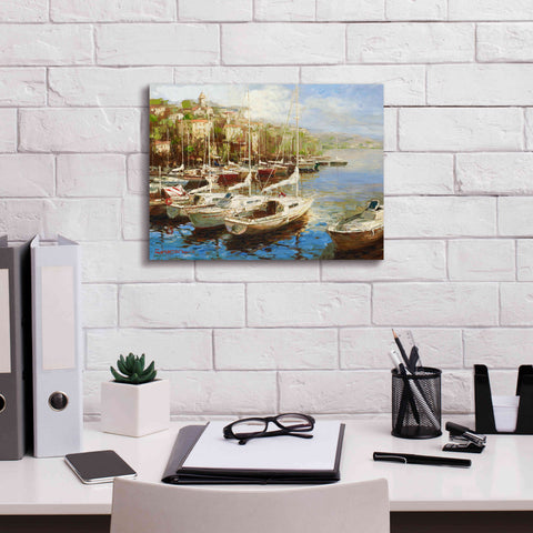 Image of 'Harbor Bay' by Furtesen, Giclee Canvas Wall Art,16x12