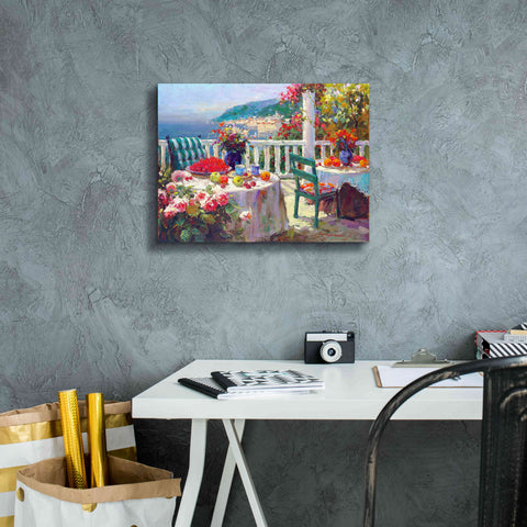 Image of 'Terrace Brunch' by Furtesen, Giclee Canvas Wall Art,16x12