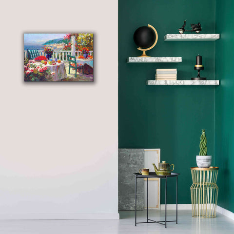 Image of 'Terrace Brunch' by Furtesen, Giclee Canvas Wall Art,26x18