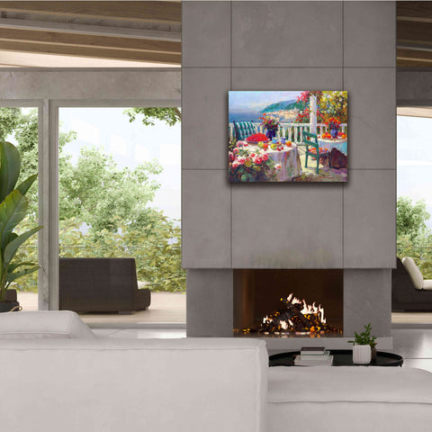Image of 'Terrace Brunch' by Furtesen, Giclee Canvas Wall Art,34x26