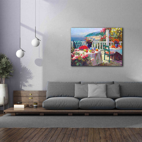 Image of 'Terrace Brunch' by Furtesen, Giclee Canvas Wall Art,54x40