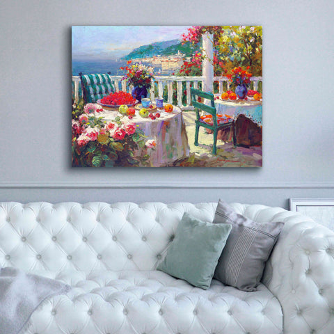 Image of 'Terrace Brunch' by Furtesen, Giclee Canvas Wall Art,54x40