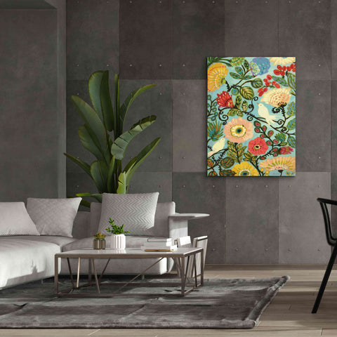 Image of 'Sweet Cottage Garden' by Karen Fields, Giclee Canvas Wall Art,40x54