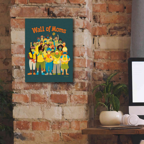 Image of 'Wall of Moms' by Kris Duran, Giclee Canvas Wall Art,12x16