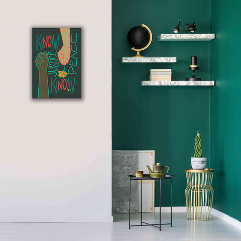 Image of 'Know Justice' by Kris Duran, Giclee Canvas Wall Art,18x26